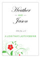 Flowers Rectangle Wedding Labels 